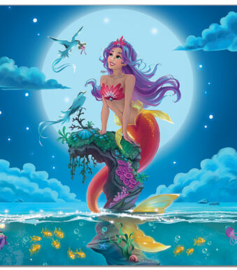 ROTH bureauonderlegger 'Zeemeermin', kunstleder