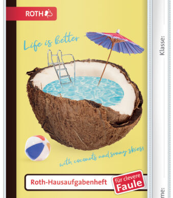 ROTH Huiswerkagenda Teens voor slimme luieriken 'Coconut Pool