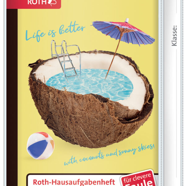 ROTH Huiswerkagenda Teens voor slimme luieriken 'Coconut Pool