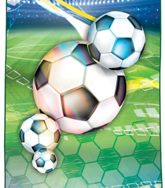 ROTH Kinder badhanddoek 'Voetbal', 600 x 1200 mm