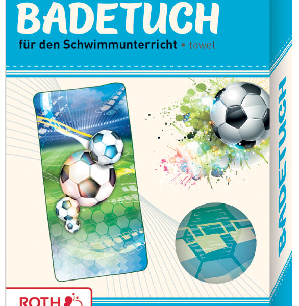 ROTH Kinder badhanddoek 'Voetbal', 600 x 1200 mm