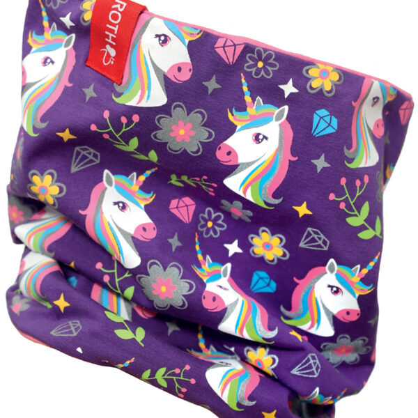 ROTH Kinder reflecterende ronde sjaal Fun 'Eenhoorn