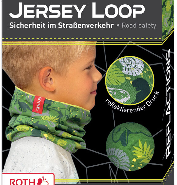 ROTH Kinder jersey sjaalloop ReflActions FUN 'T-Rex