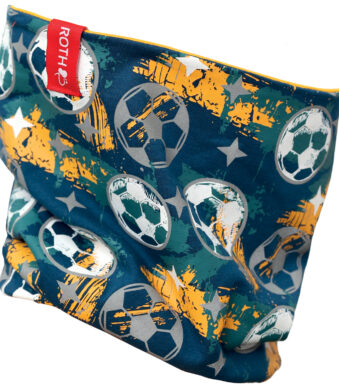 ROTH Kinder reflecterende buissjaal Fun 'Voetbal