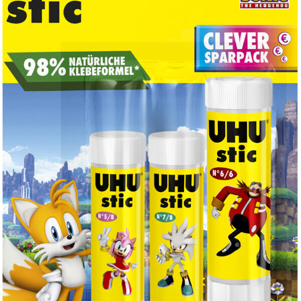 UHU Lijmstift stic SONIC, 21 g + 2x 8,2 g, Blister
