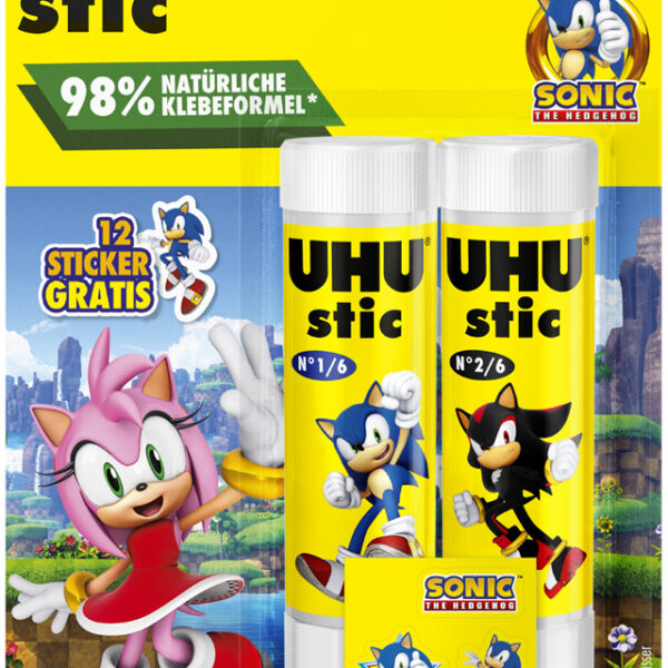 UHU Lijmstift stic SONIC, 2 x 21 g, Blister