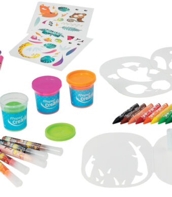 Maped tekenset JUNGLE fever, 54-delig, in tas