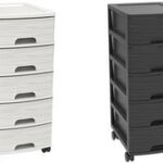 EDA ladenblok STONE, A4, 5 laden, PP, zwart