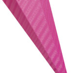 folia Zeshoekige schoolkegel van 3D-golfkarton, roze