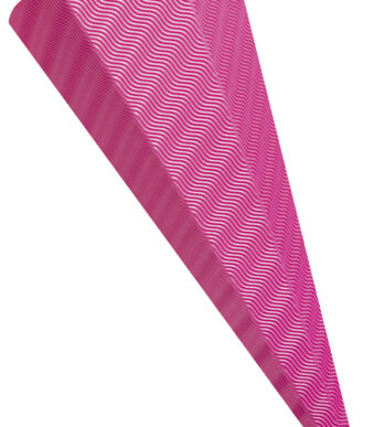 folia Zeshoekige schoolkegel van 3D-golfkarton, roze