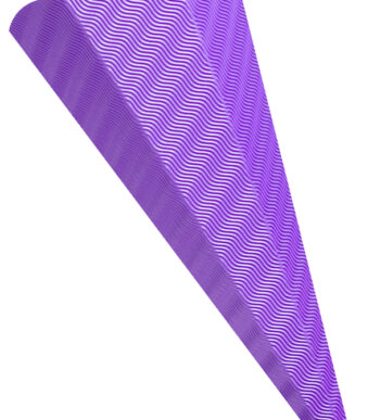 folia Knutsel traktatiehuls, 3D-golfkarton, zeshoekig, paars