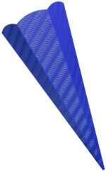 folia Schoolkegel karton, 3D-golfkarton, zeshoekig, blauw
