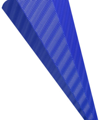 folia Schoolkegel karton, 3D-golfkarton, zeshoekig, blauw