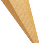 folia Schoolkegel-karton, 3D-golfkarton, zeshoekig, oranje