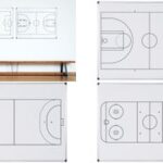 Bi-Office whiteboard basketbalveld, 600 x 450 mm