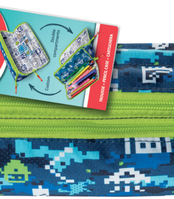 Maped Groot Dubbel Pennenetui XXL 'Blauwe Pixel'