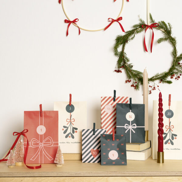 folia Adventskalender BOWTIFUL CHRISTMAS, 72-delig