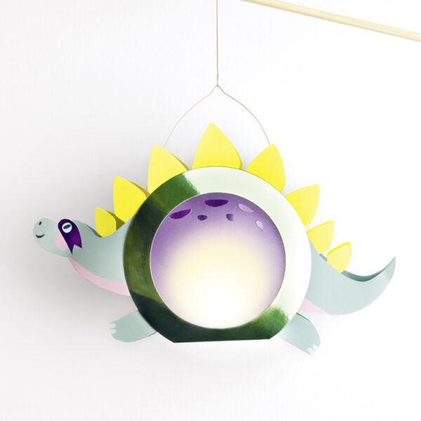 folia Knutselset lantaarns SUPER DINOS, metallic-groen