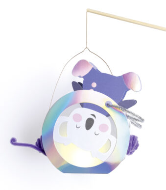 Knutselset Ruimtewoestijn Lantaarns, metallic-iris-effect