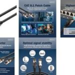 DIGITUS Patchkabel, Cat. 8.1, S/FTP, 1,0 m, zwart