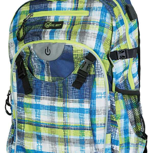 Wielweer Leisure Rugzak Generatie Z, blauw/groen/wit