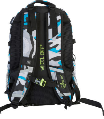 Camouflageblauwe vrijetijdsrugzak voor jongeren