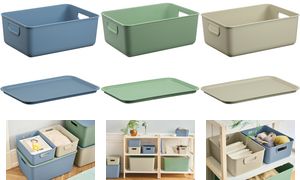 NHG Deksel voor opbergbox AKITA STORAGE M, lichtbeige