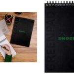 RHODIA Spiraalnotitieblok GREENPAD, A5+, gelinieerd, zwart