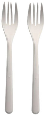 PAPSTAR Herbruikbare vorken, 185 mm, wit, 50 stuks