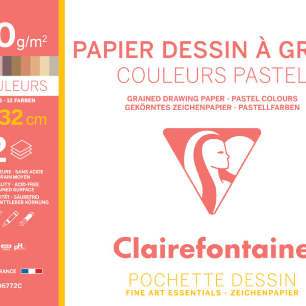 Clairefontaine Geschept Kunstenaarspapier 'à Grain'