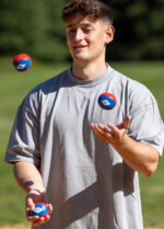 SCHILDKRÖT Jongleerballen, set van 3, rood / blauw
