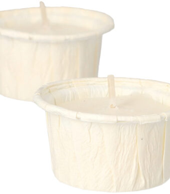 STARPAK Theelichtjes, diameter: 42 mm, wit, 12 stuks