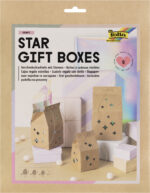folia Cadeaudoosjes-set 'Star gift boxes', kraftpapier