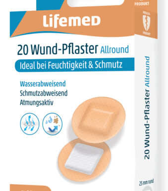 Lifemed Wondpleister Allround, rond, huidkleurig