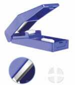 Lifemed Pillendeler met opbergvakje, blauw