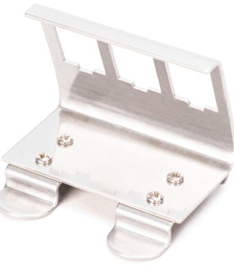 DIGITUS DIN-rail adapter voor 3x Keystone module, roestvrij staal