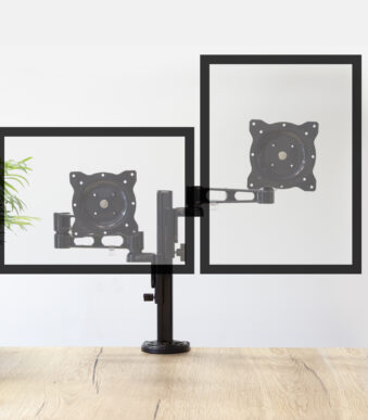 LogiLink Dubbele monitorarm, tot 66,04 cm (26"), zwart