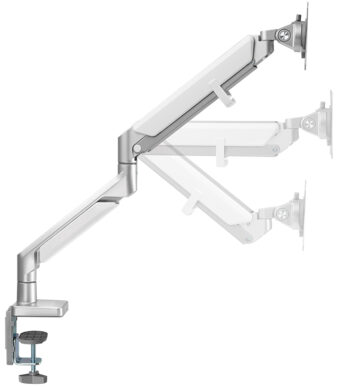 LogiLink Monitorarm, aluminium, armlengte: 506 mm, zilver