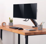 LogiLink Dubbele monitorarm met handgreep, zwart