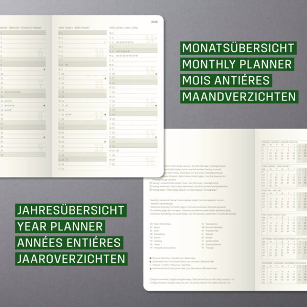Sigel Conceptum zakagenda 2025/2026, A6, zwart