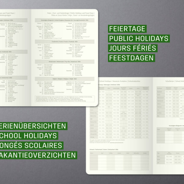 Sigel Conceptum zakagenda 2025/2026, A6, zwart