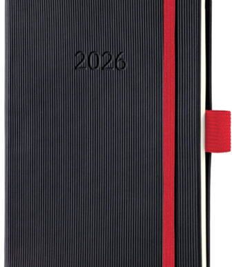 Sigel Zakagenda Conceptum 2026, A6-formaat, zwart/rood