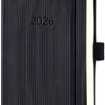 Sigel Zakagenda Conceptum 2026, ca. A6-formaat, zwart
