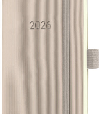 Sigel Zakagenda Conceptum 2026, ca. A6-formaat, taupe