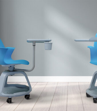 Bi-Office Active 360+R Seminarstoel, lichtblauw