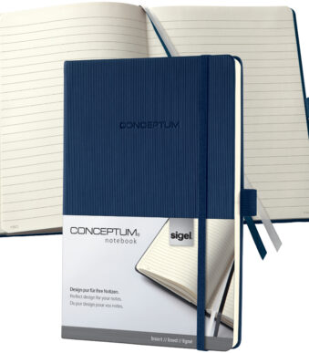 Notitieboek Conceptum, A5-formaat, gelinieerd, blauw