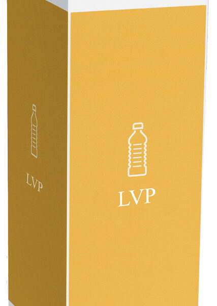 PAPERFLOW Afvalscheidingsbak voor lichte verpakkingen, wit