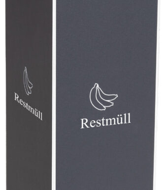 PAPERFLOW Afvalverzamelbak voor restafval, zwart, 60 liter