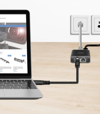 LogiLink USB 3.0 netwerkkabel, USB-A naar RJ45, 1,0 m