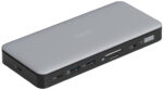 DIGITUS Docking Station, USB-C, 11-poorts, grijs/zwart